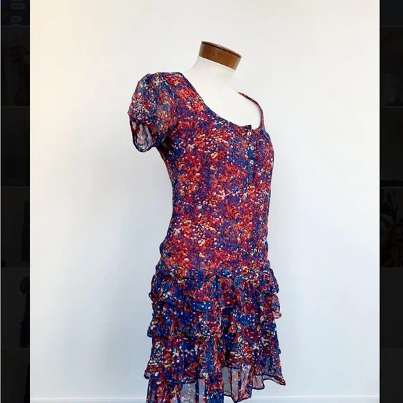 French Connection Multicolor Ruffle Mini Dress - Picture 2 of 3